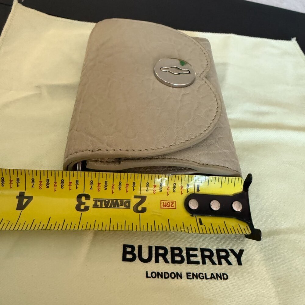 Burberry Women's Chess Hunter Leather Compact Tri-fold Wallet - Picture 12 of 15